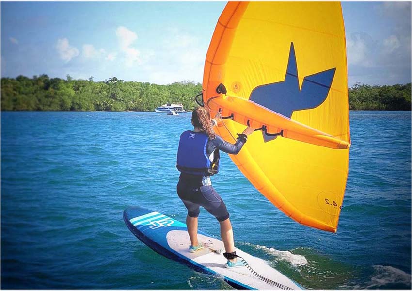 Femme en cours de wing guadeloupe