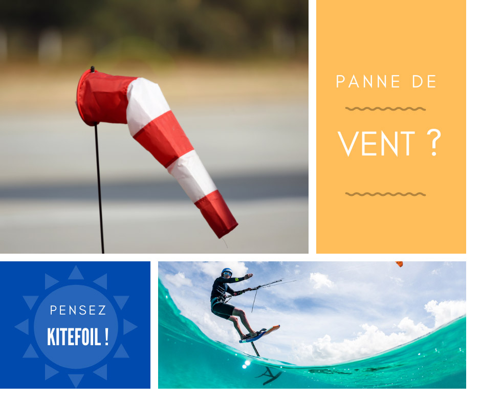 Manche a air et homme en kitefoil